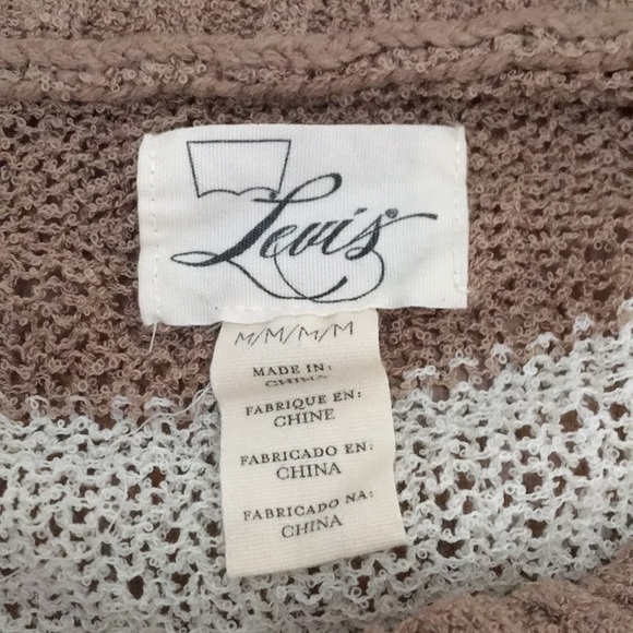 Levi’s Women’s Striped Sweater Size Medium - Picture 3 of 4